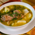 Sopa con presa El Llanerito