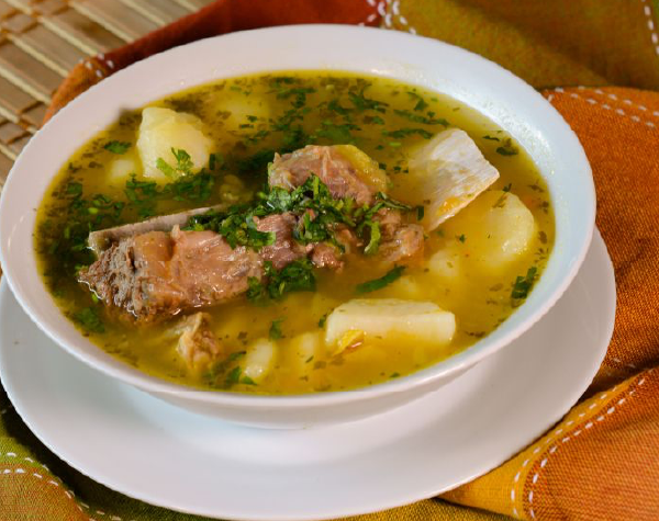 Sopa con presa El Llanerito